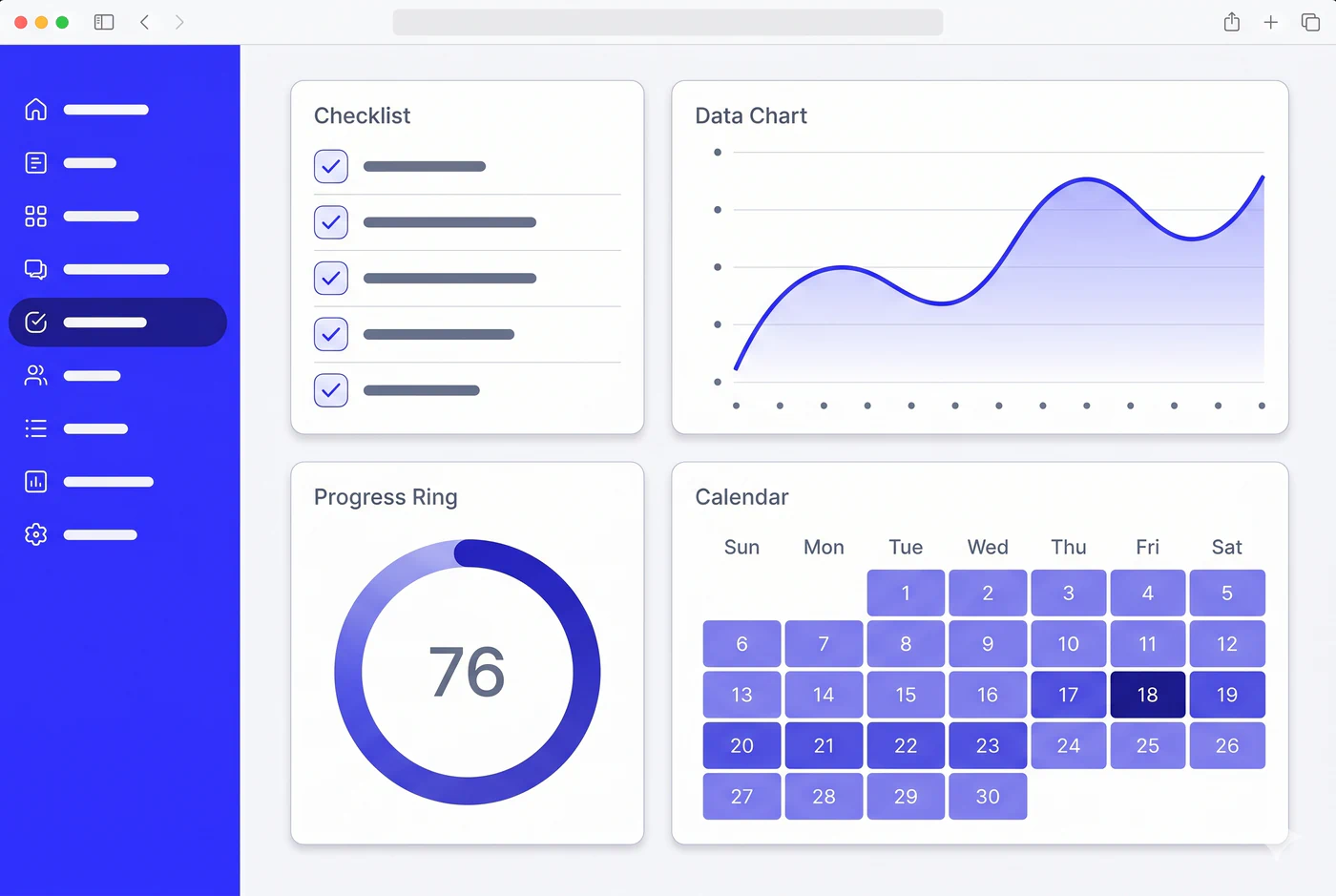 Dashboard example